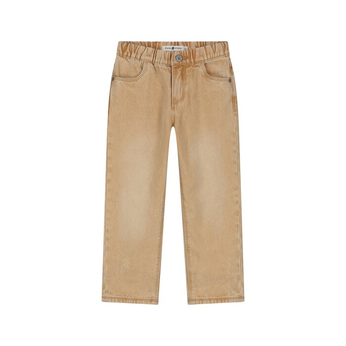 Stains & Stories boys pants wide fit full elastic Camel