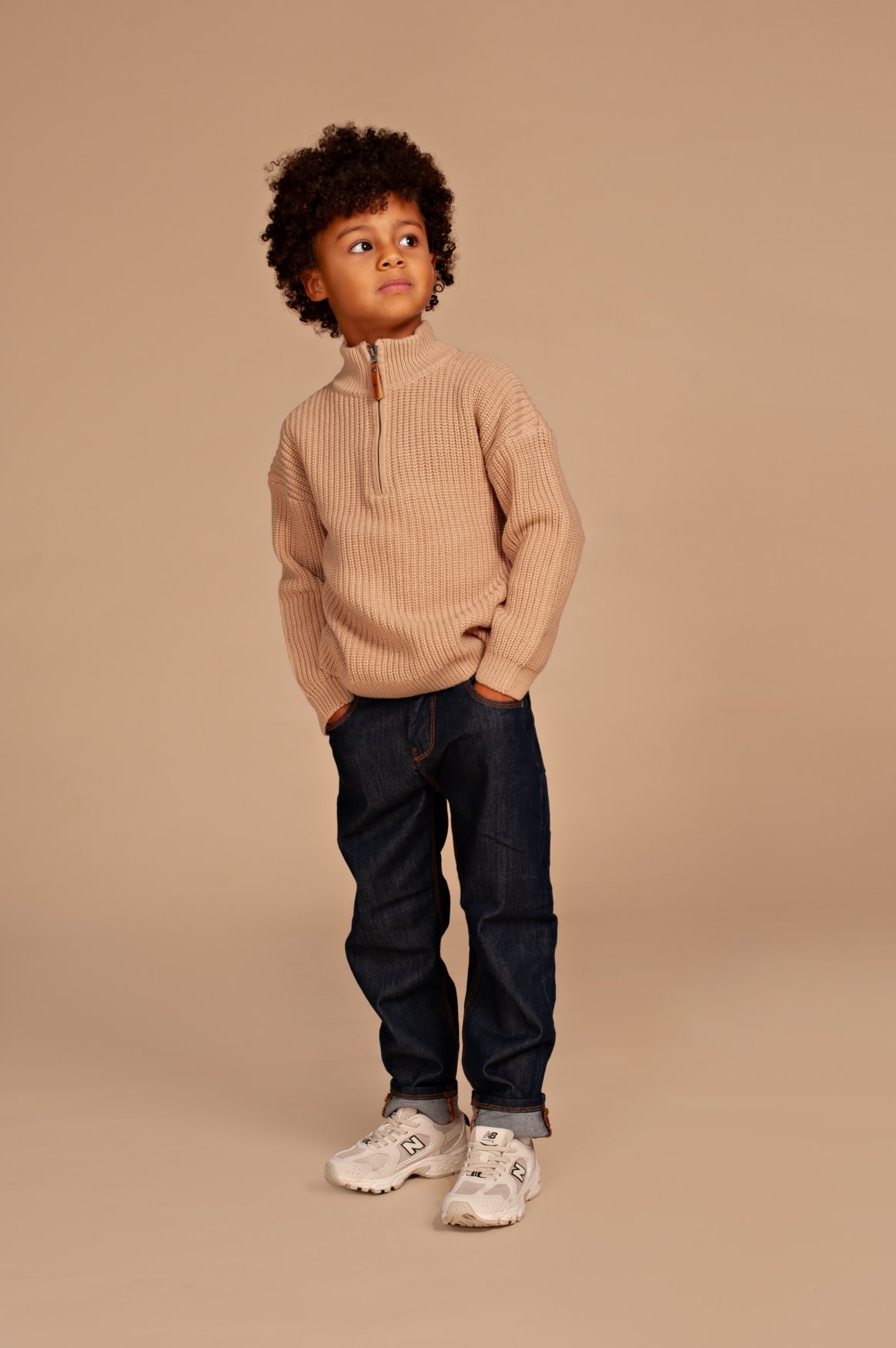 Stains & Stories boys pullover Camel