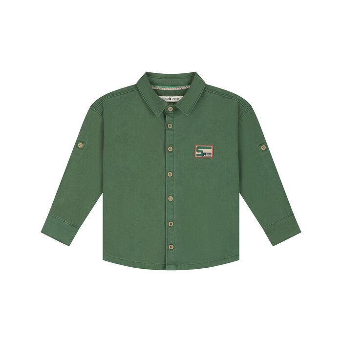 Stains & Stories boys shirt long sleeve Forest