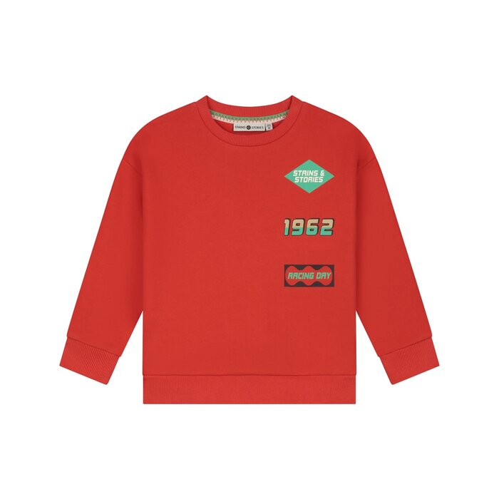 Stains & Stories boys sweatshirt Red
