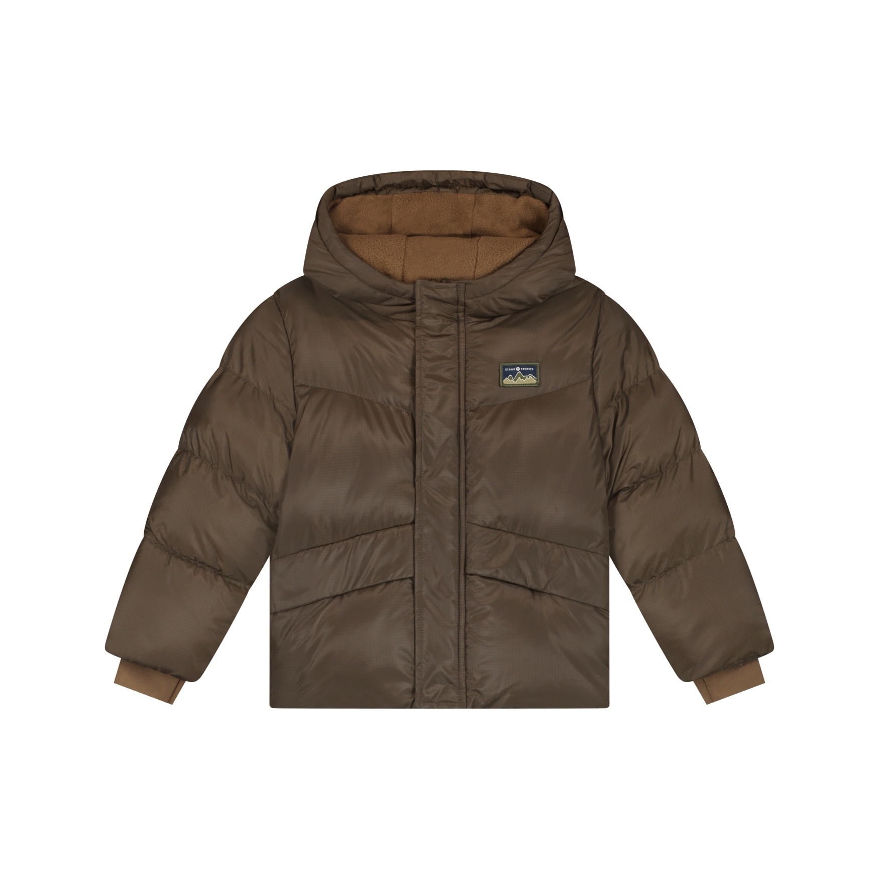 Stains & Stories boys winterjacket Dark Brown