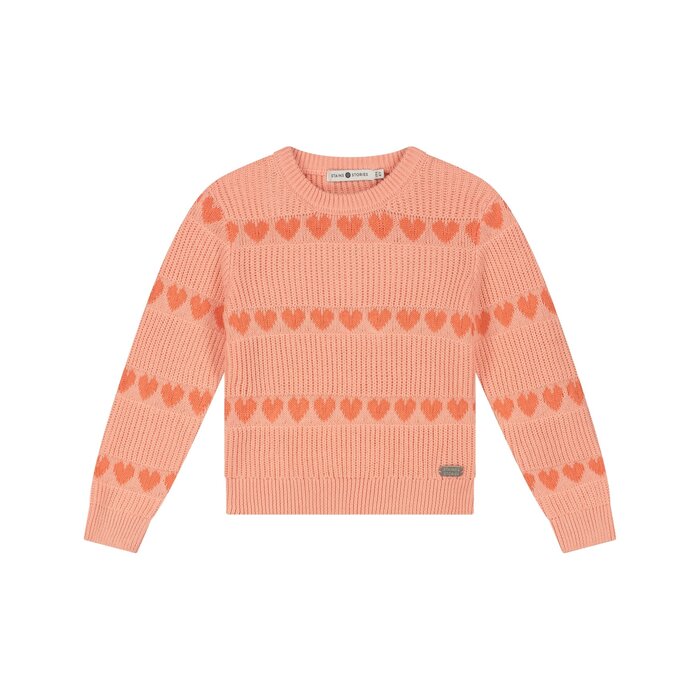 Stains & Stories girls pullover Salmon