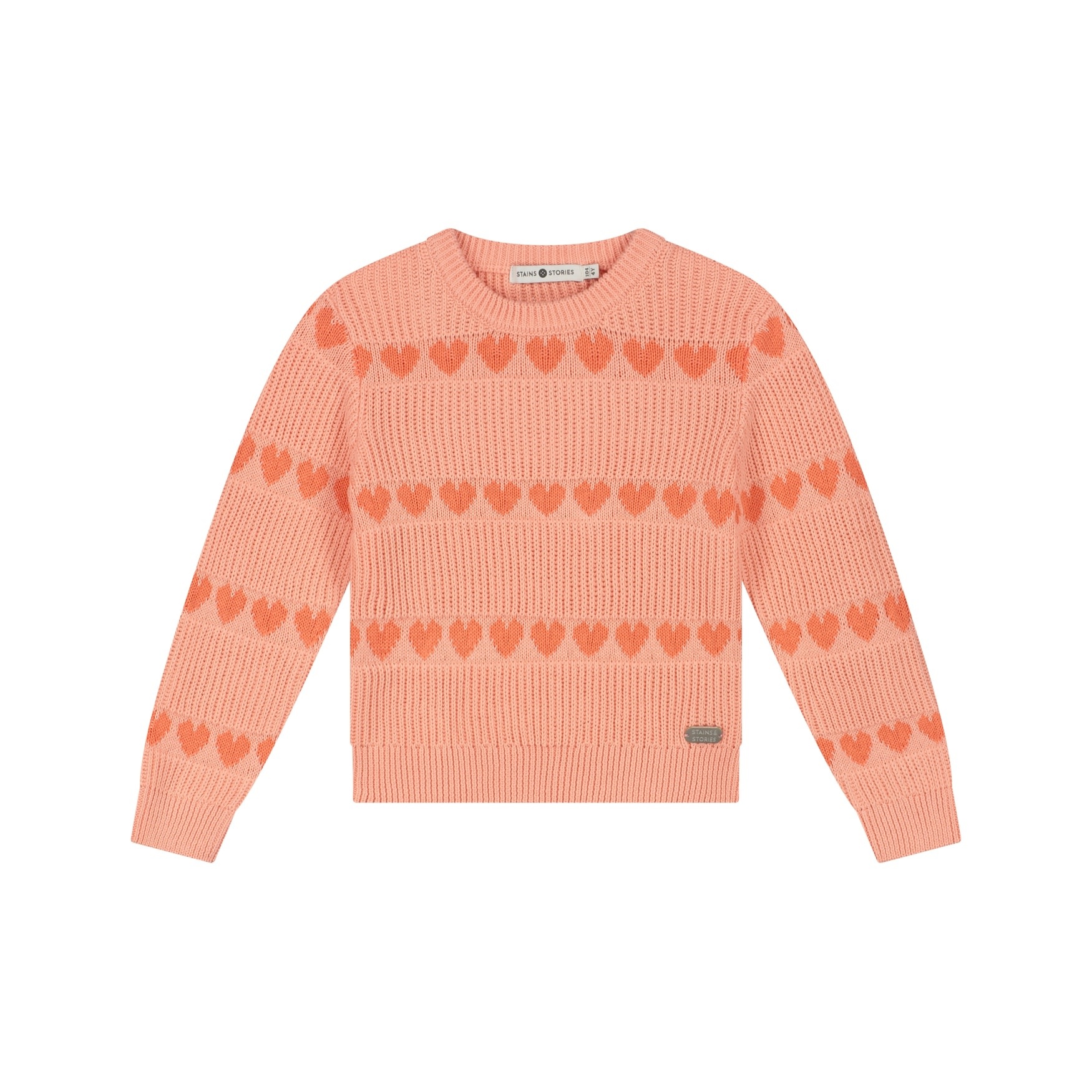 Stains & Stories girls pullover Salmon