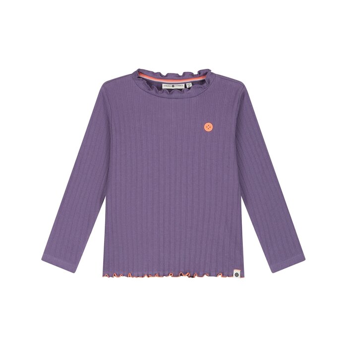 Stains & Stories girls t-shirt long sleeve Grape