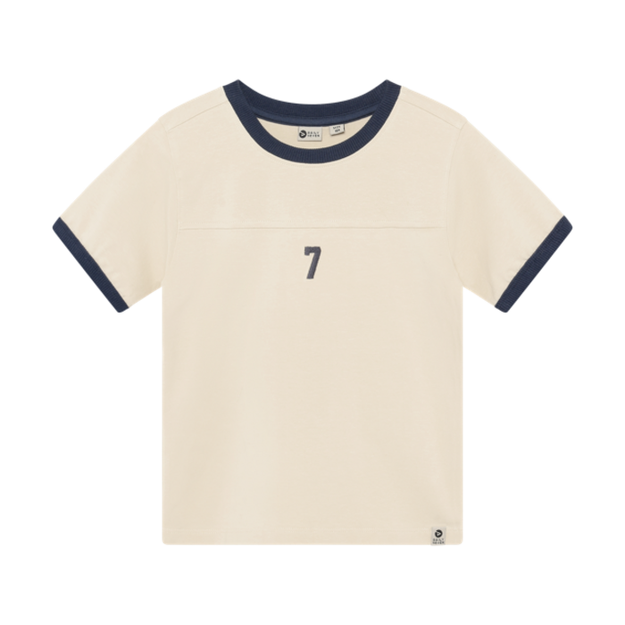 Daily7 T-shirt Contrast Sandshell