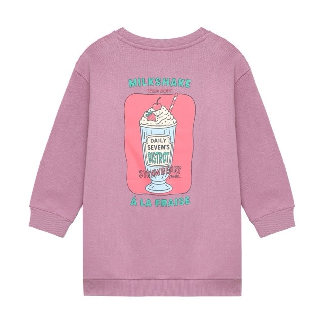 Daily7 Sweat Dress Longsleeve Print Valerian