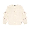 Shirt Longsleeve Ruffle Mother of Pearl