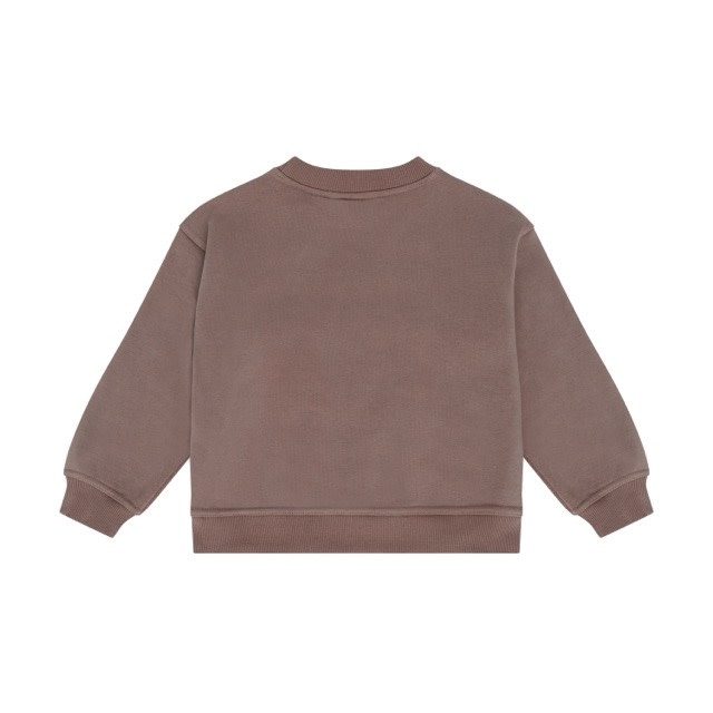 Daily7 Oversized Sweater Print Almond Brown
