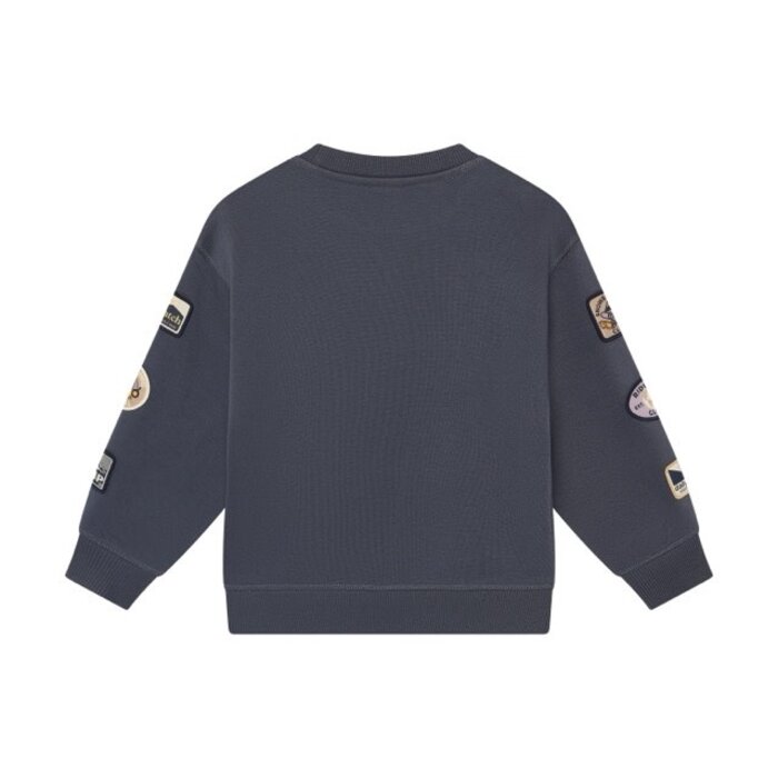 Daily7 Oversized Sweater Badges Odyssey Gray