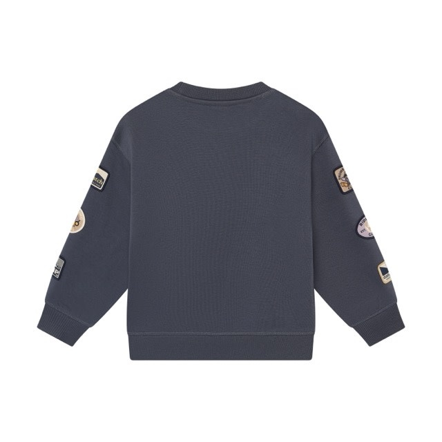 Daily7 Oversized Sweater Badges Odyssey Gray