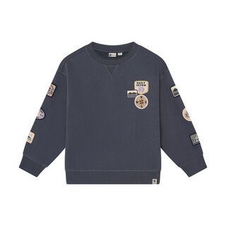 Daily7 Oversized Sweater Badges Odyssey Gray