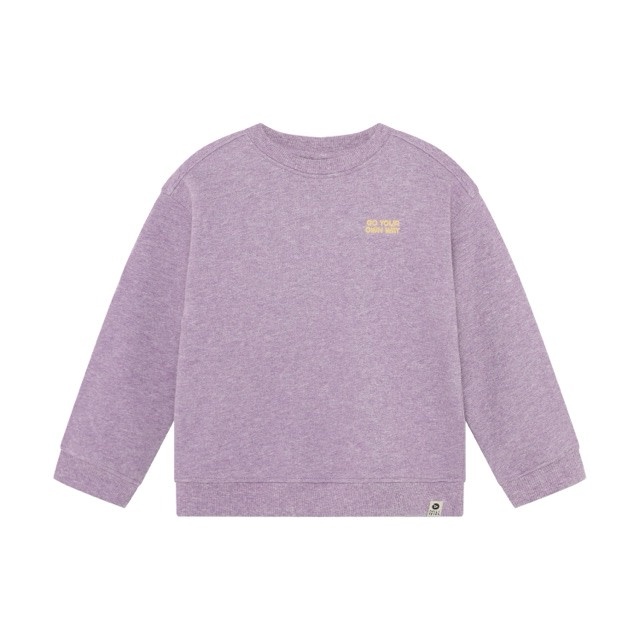 Daily7 Oversized Sweater Backprint Purple Melange