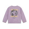 Oversized Sweater Backprint Purple Melange