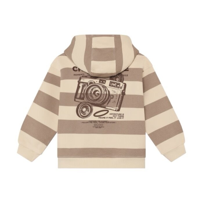 Daily7 Oversized Hoodie Backprint Plaza Taupe