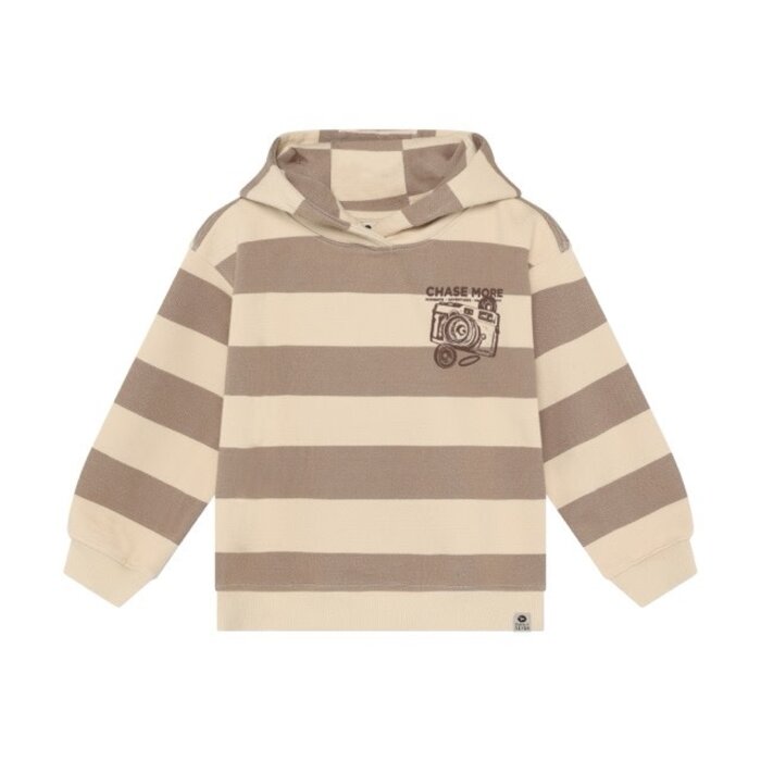 Daily7 Oversized Hoodie Backprint Plaza Taupe