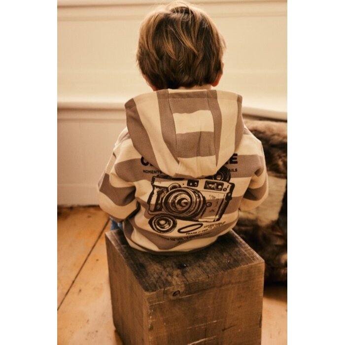 Daily7 Oversized Hoodie Backprint Plaza Taupe