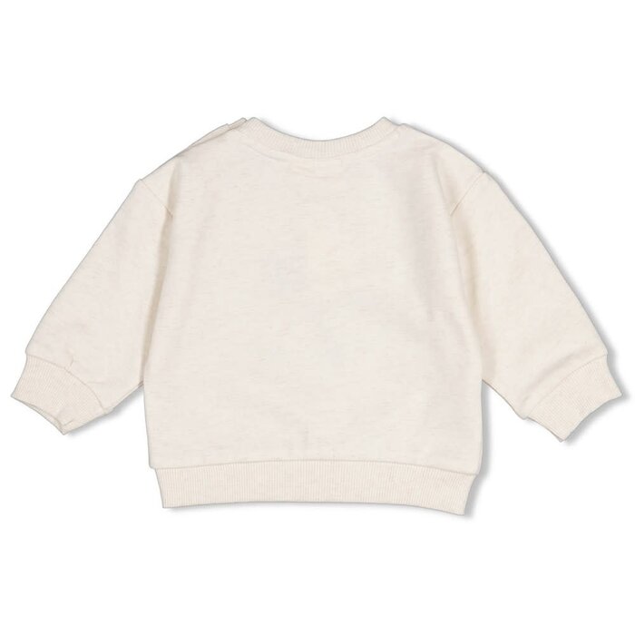 Feetje Sweater relaxed fit Offwhite melange - Pasta Party
