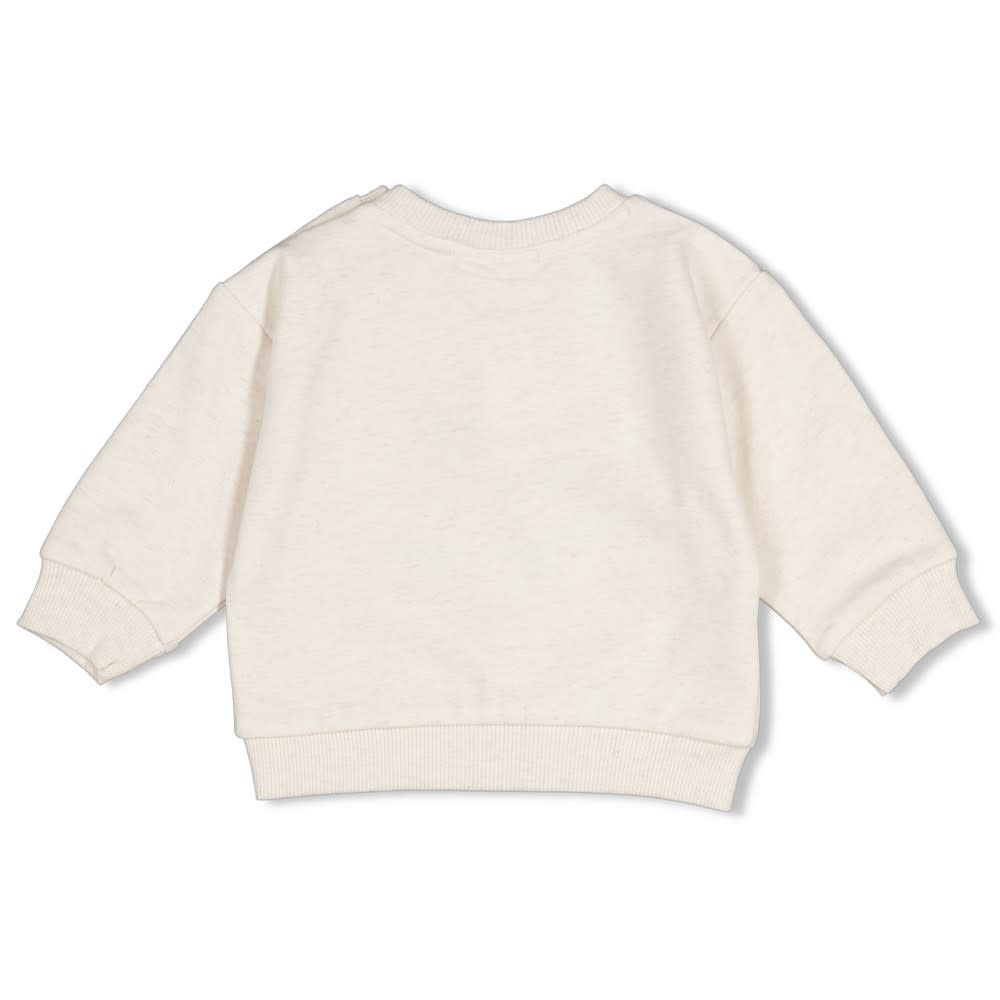 Feetje Sweater relaxed fit Offwhite melange - Pasta Party