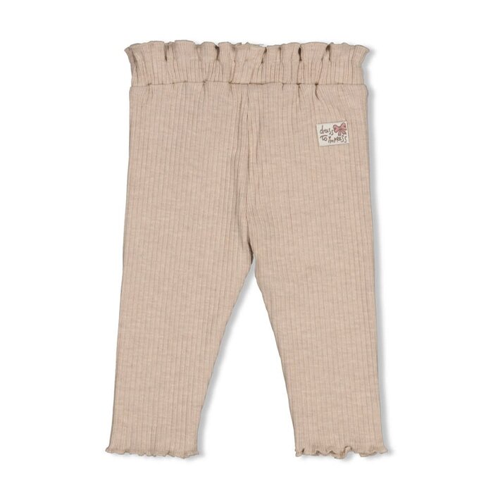 Feetje Legging rib Taupe melange - Dress to Impress