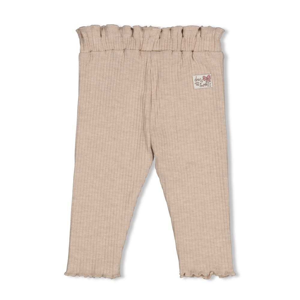 Feetje Legging rib Taupe melange - Dress to Impress