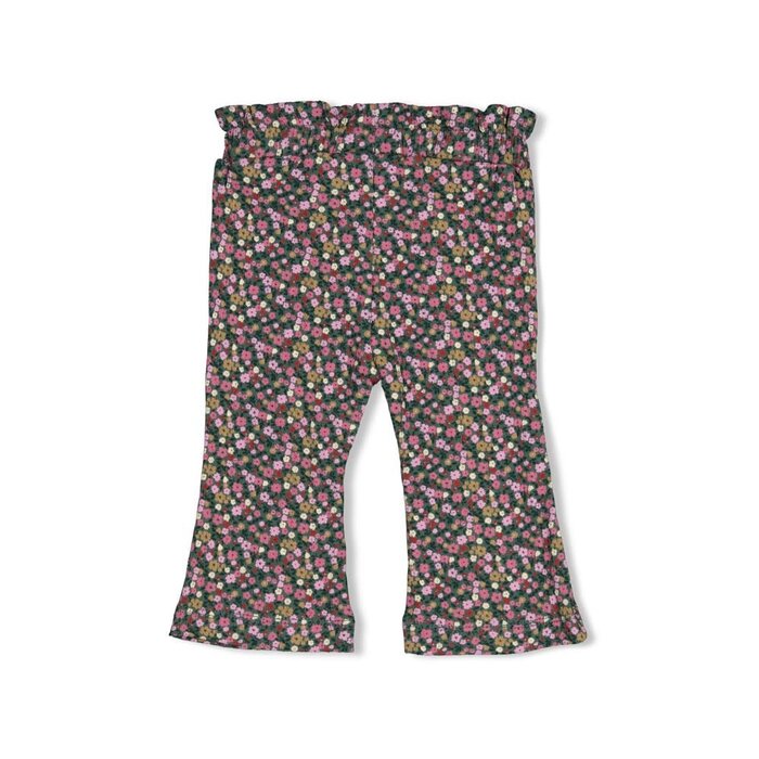 Feetje Flare broek rib AOP Groen - Afternoon Tea