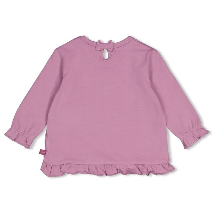 Feetje Longsleeve ruches Lila - Afternoon Tea
