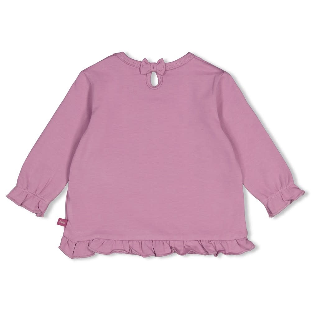 Feetje Longsleeve ruches Lila - Afternoon Tea