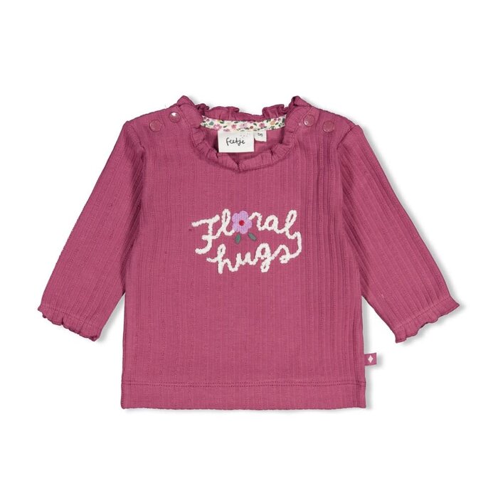 Feetje Longsleeve rib Berry - Afternoon Tea