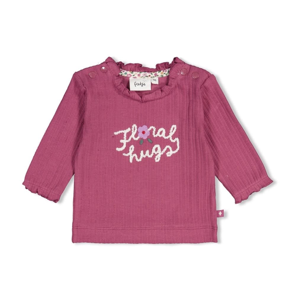 Feetje Longsleeve rib Berry - Afternoon Tea