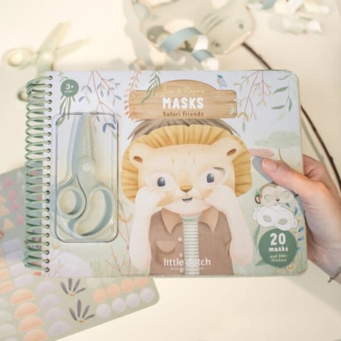 Little Dutch Knutselboek maskers maken - Jim