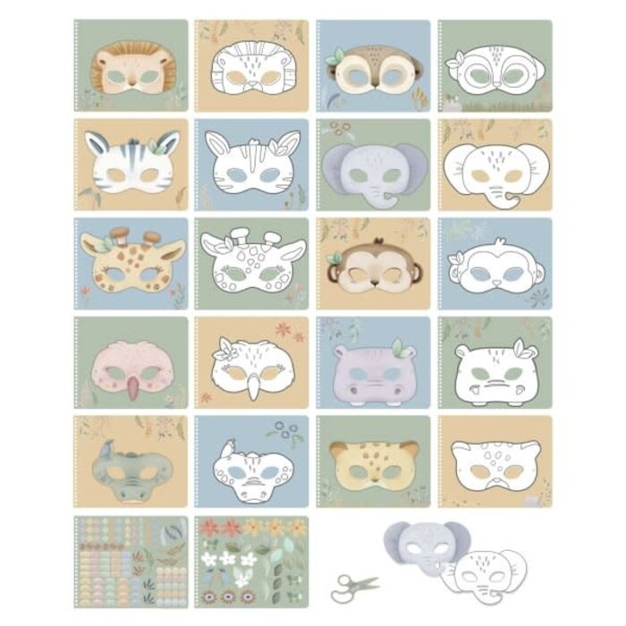 Little Dutch Knutselboek maskers maken - Jim