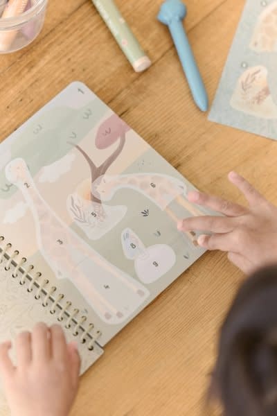 Little Dutch Stickerboek op nummer - Rosa