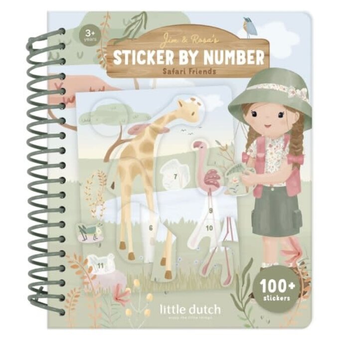 Little Dutch Stickerboek op nummer - Rosa