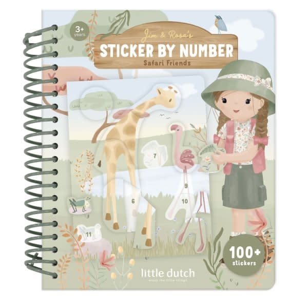 Little Dutch Stickerboek op nummer - Rosa