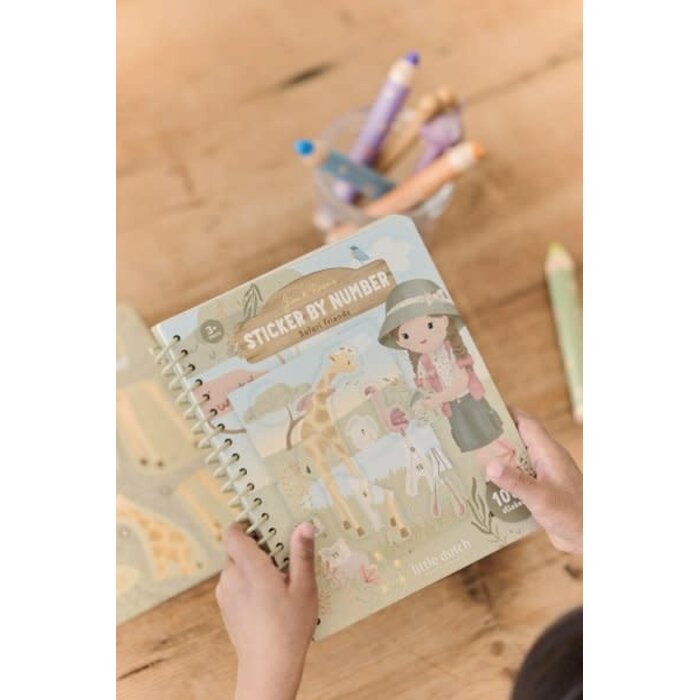 Little Dutch Stickerboek op nummer - Rosa