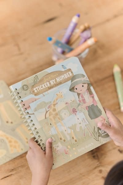 Little Dutch Stickerboek op nummer - Rosa