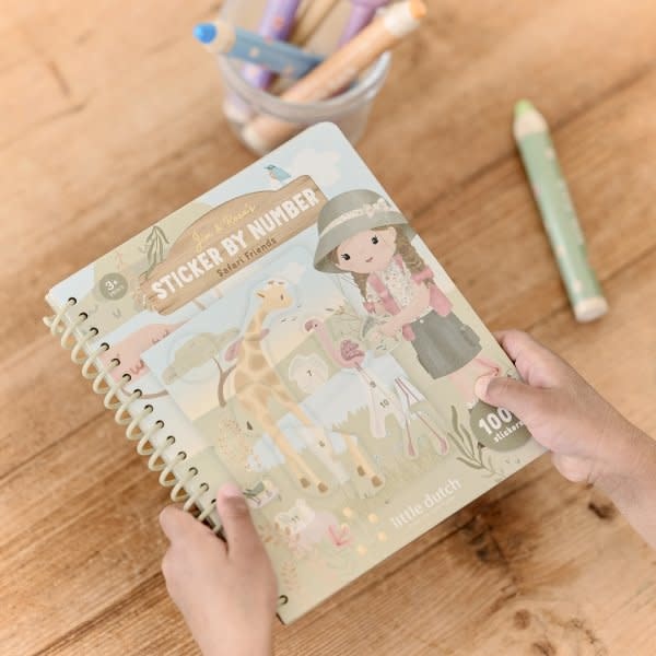 Little Dutch Stickerboek op nummer - Rosa