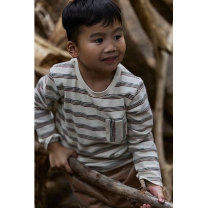 Little Dutch Toddler boys Winter 26 T-shirt lange mouw Safari Stripe