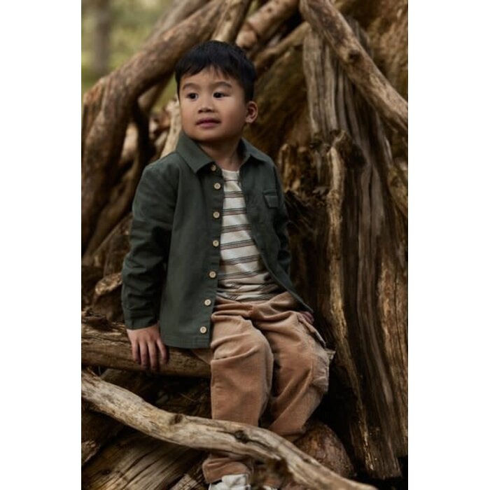 Little Dutch Toddler boys Winter 26 Overshirt Deep Olive