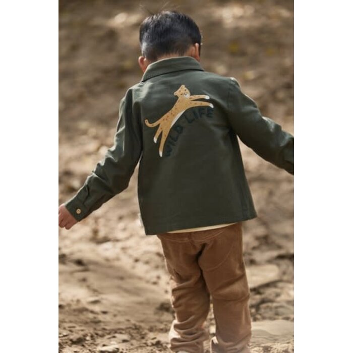 Little Dutch Toddler boys Winter 26 Overshirt Deep Olive