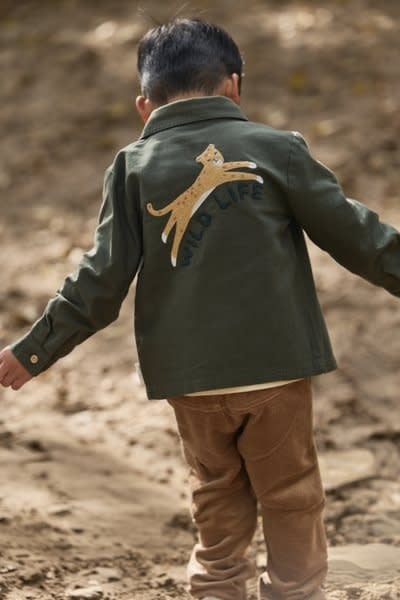Little Dutch Toddler boys Winter 26 Overshirt Deep Olive
