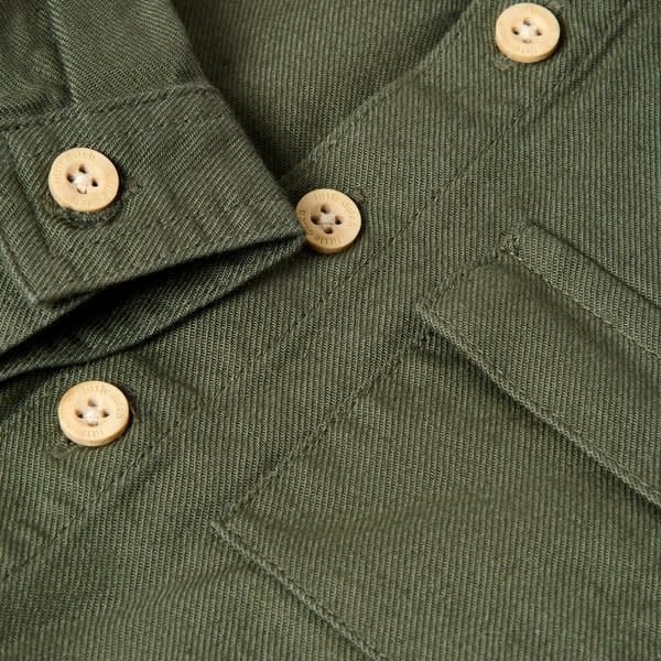 Little Dutch Toddler boys Winter 26 Overshirt Deep Olive