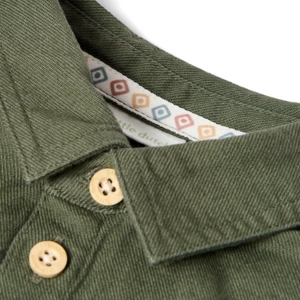 Little Dutch Toddler boys Winter 26 Overshirt Deep Olive