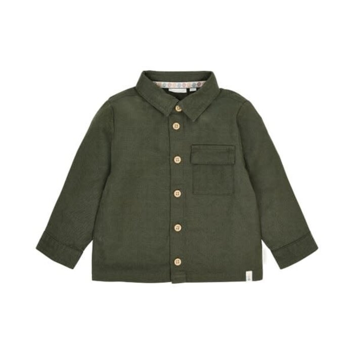 Little Dutch Toddler boys Winter 26 Overshirt Deep Olive