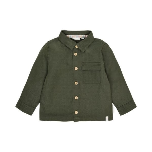 Little Dutch Toddler boys Winter 26 Overshirt Deep Olive