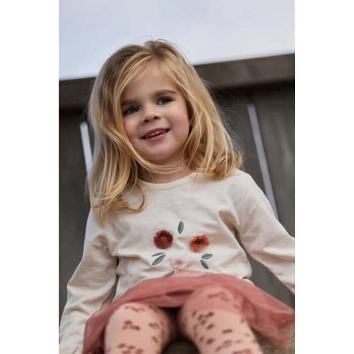 Little Dutch Toddler girls Winter 26 T-shirt lange mouw Vanilla melee