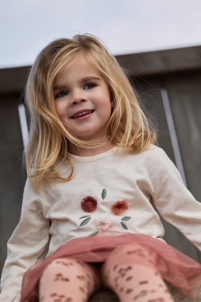 Little Dutch Toddler girls Winter 26 T-shirt lange mouw Vanilla melee