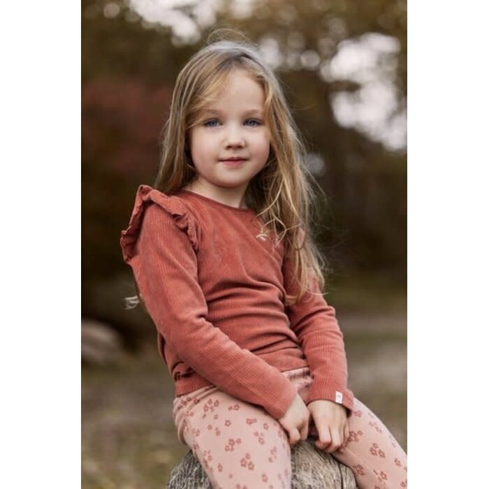 Little Dutch Toddler girls Winter 26 T-shirt lange mouw Deep Berry