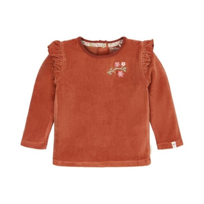 Little Dutch Toddler girls Winter 26 T-shirt lange mouw Deep Berry