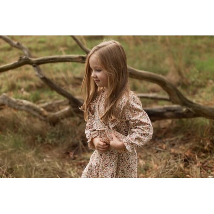 Little Dutch Toddler girls Winter 26 Jurkje lange mouw Safari Flowers